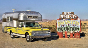 Truck Camper Salvation Mountain