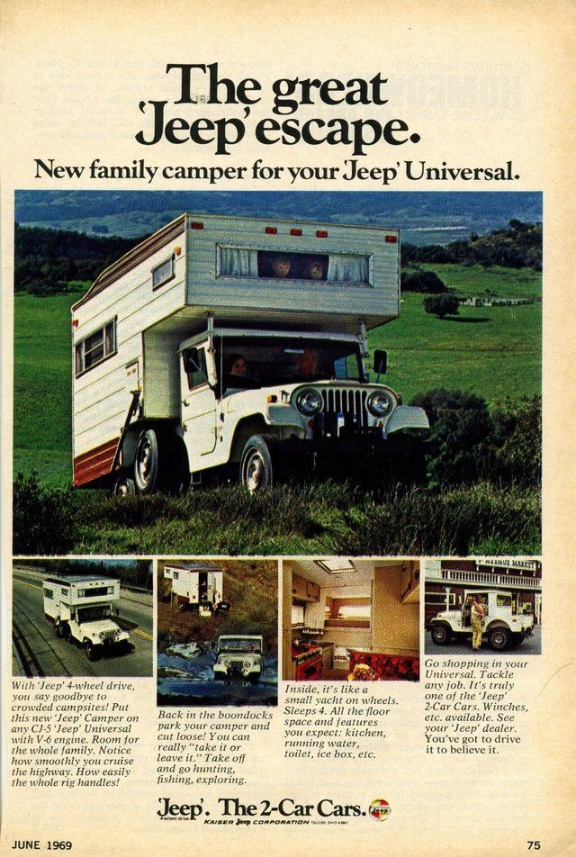 advertisement Jeep Camper