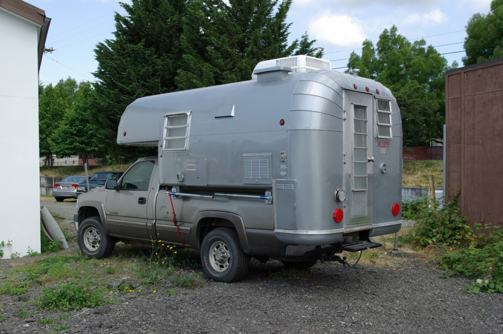 Chevrolet Truck with Cab Over Avion Camper