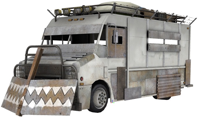 Armored Zombie Apocalyse Bus