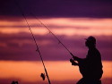 fishing early morning sunrise