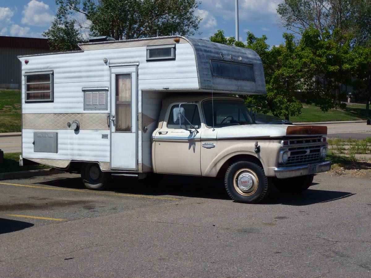 Ford F-250 Camper Special with a Mitchell Chassis Mount Camper