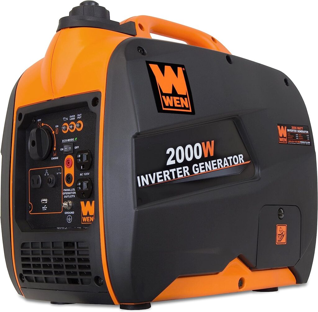 WEN 56200i 2000-Watt Gas Powered Portable Inverter 
