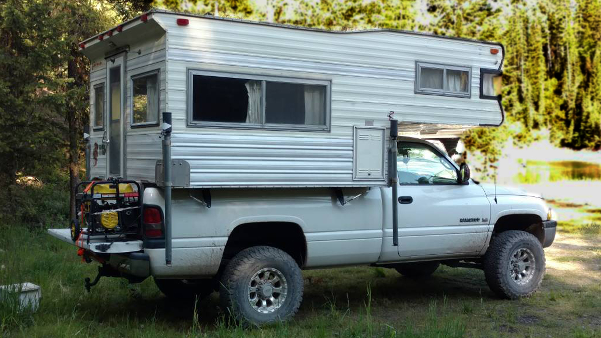 The Ultimate Outdoor Adventure Rig: Dodge Ram Truck and Caveman Camper
